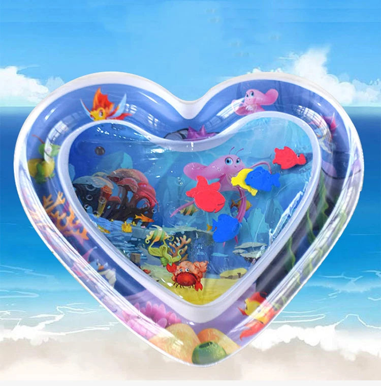 Alfombrilla de juego inflable para bebé, cojín de agua de PVC para bebés, almohadilla de juego acuática para niños, juguetes de actividad de desarrollo para educación temprana