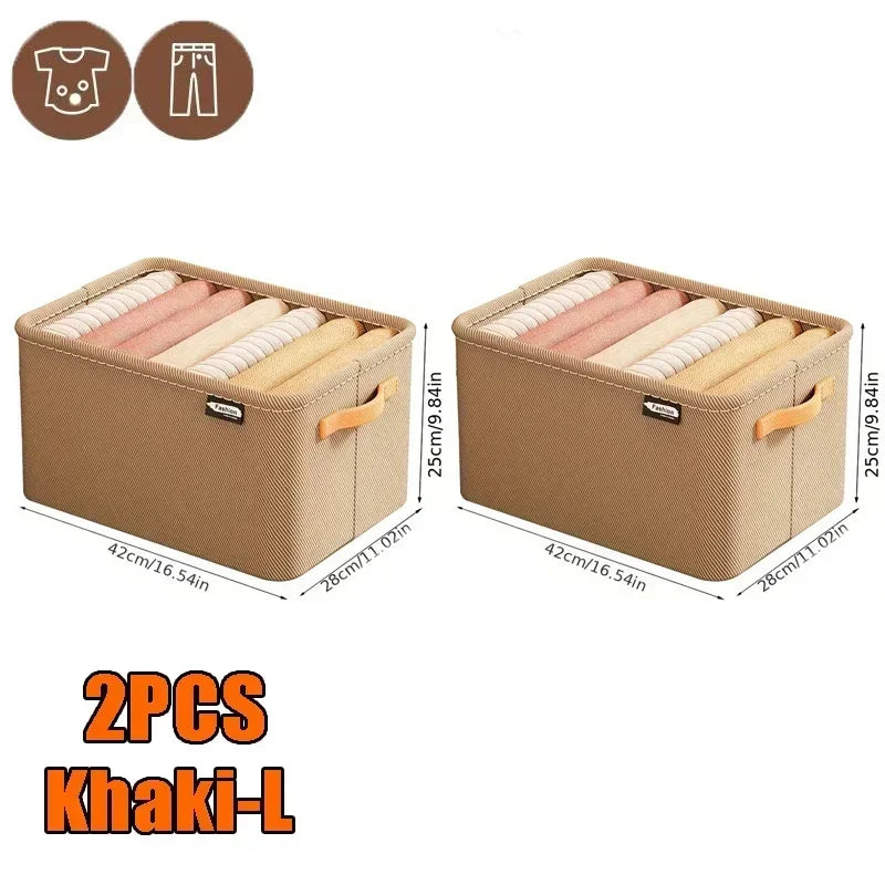 Boite de Rangement Garde-Robe Pliable — Organisateur Vêtements & Linge
