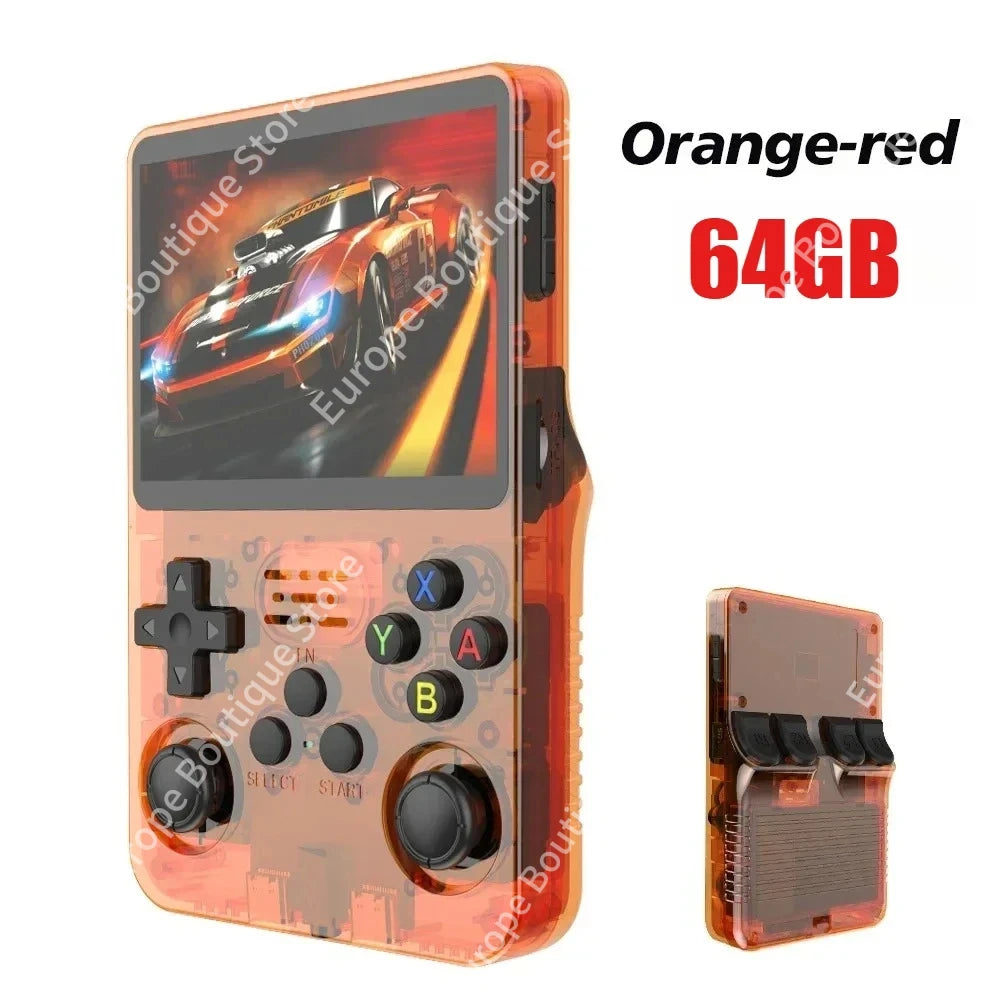 R36S Portable Game Console, 20000+ Games, 64/128GB, Retro Game Emulators, 3.5-inch IPS Screen, Support, Wholesale