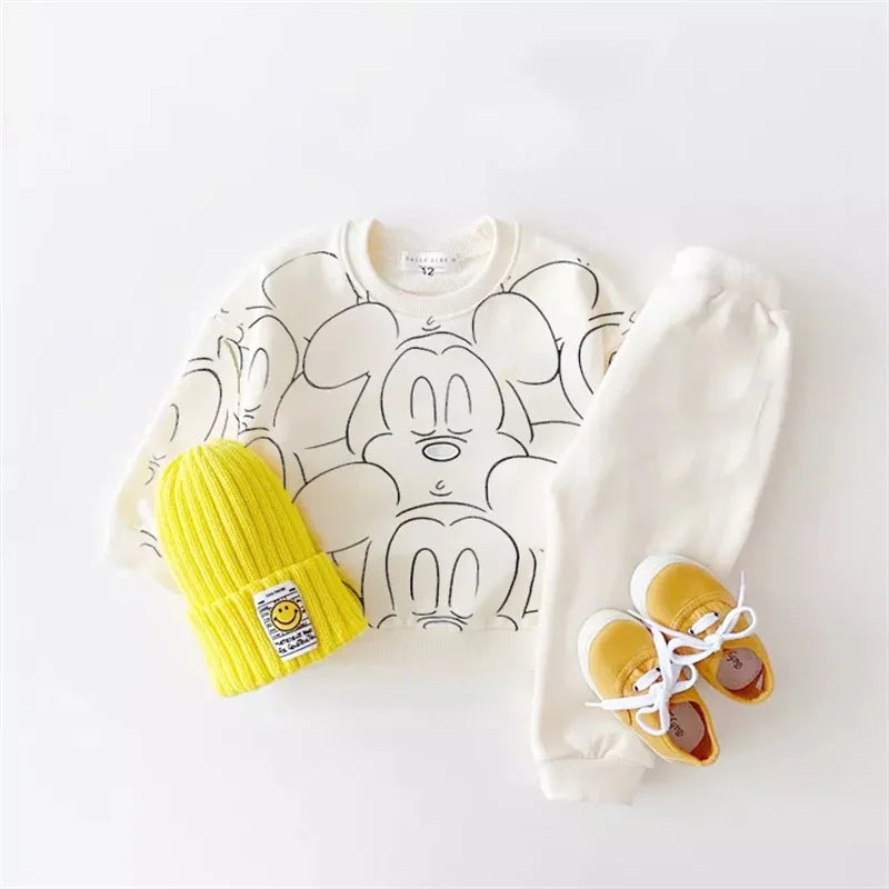 Cartoon Tracksuit for Baby Boys and Girls, College T-shirt and Shorts Set, Casual and Durable, Designer Clothes, New, Summer