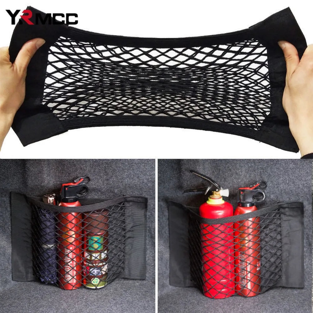 Sac de Rangement Coffre Voiture en Filet Maille — Poche Universelle Siège Arrière
