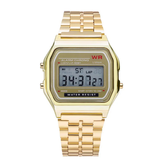 Montre Bracelet Acier LED Numérique Sport — Multifonction Électronique Homme Femme
