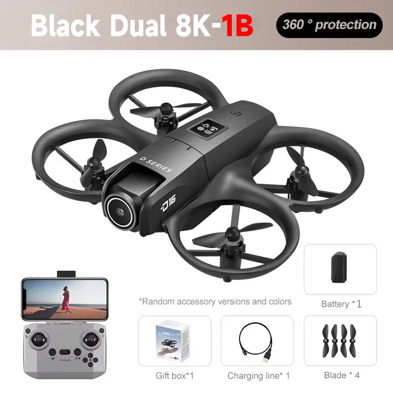Drone GPS 8K — Double Caméra HD, Évitement Obstacles, Moteur Brushless, Flux Optique