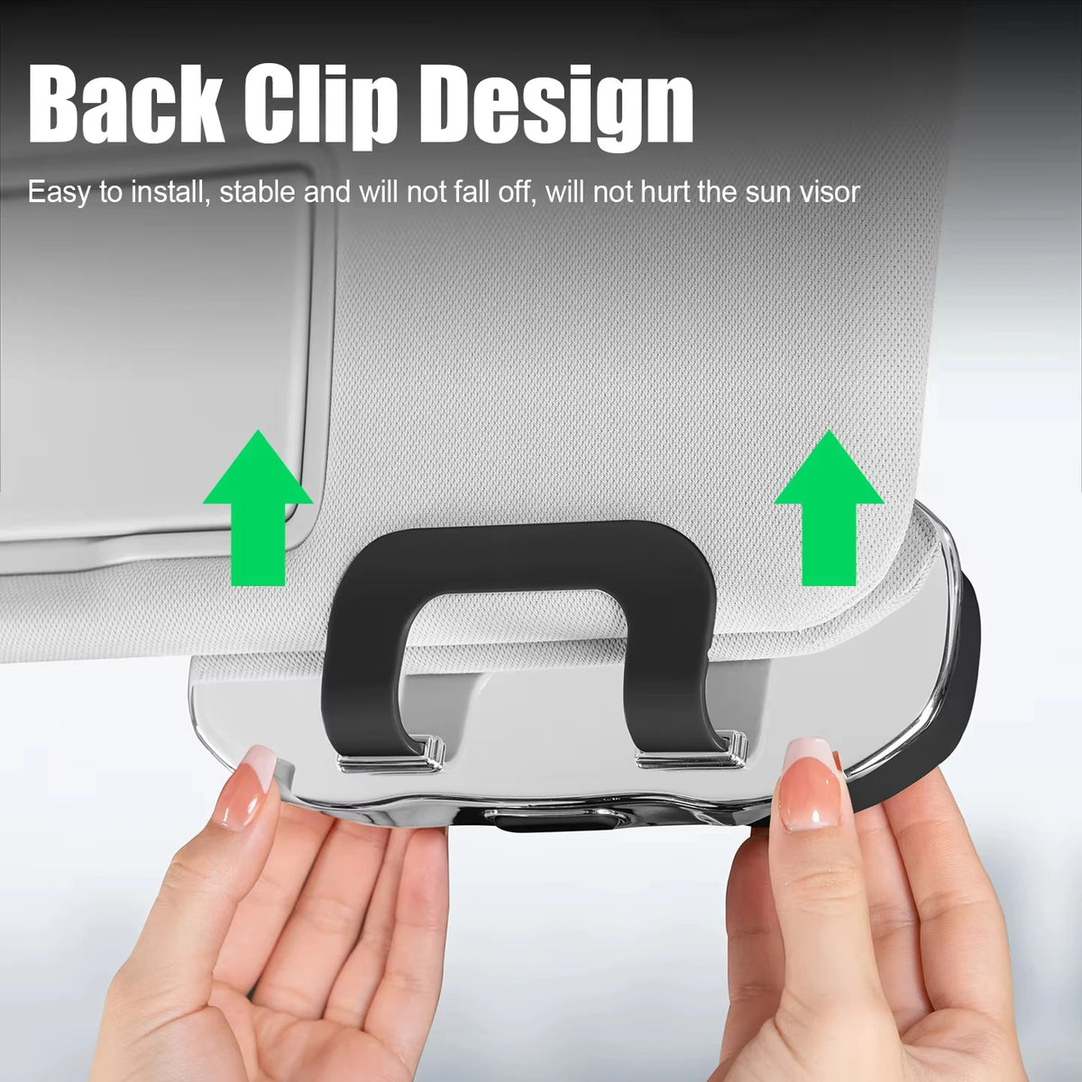 Porte-lunettes de soleil pour voiture, boîte à lunettes de voiture, pare-soleil, boîte de rangement en ABS, anti-rayures, protection des lunettes, accessoires intérieurs de voiture