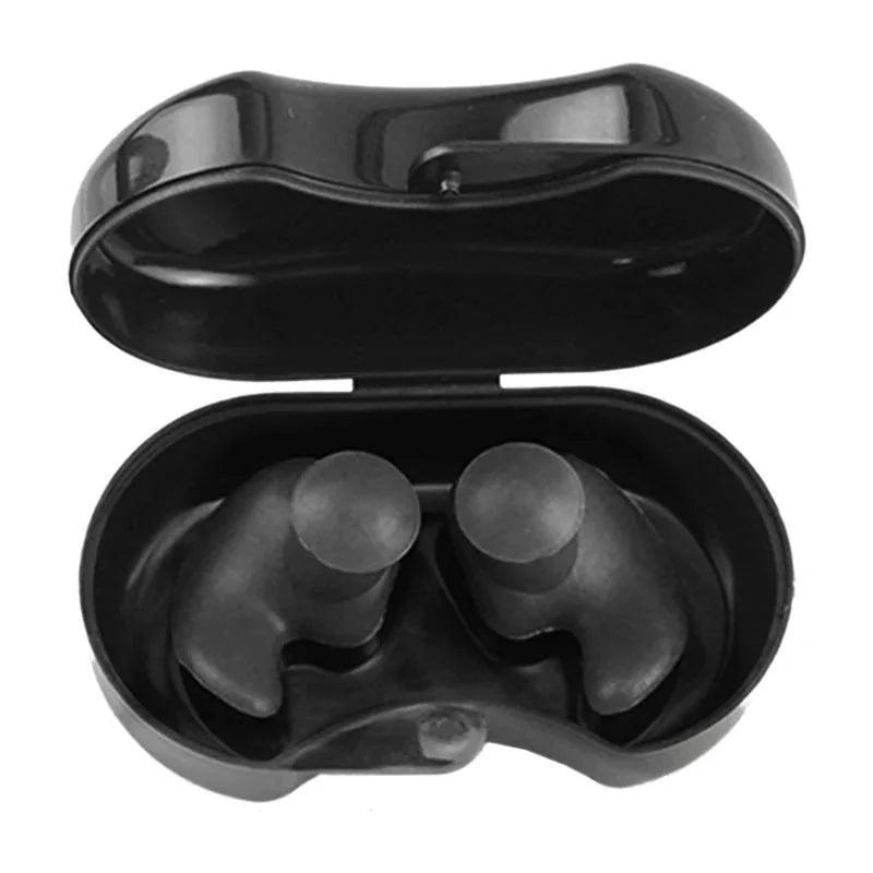 2pcs Silicone Swimming Earplugs Waterproof Reusable Diving Surfing Shower Bath Accessories