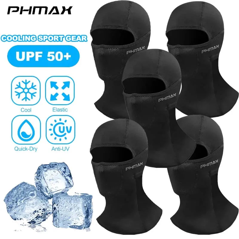 Masque d'équitation moto — protection vent et chaleur, masque complet respirant, cagoule, écharpe