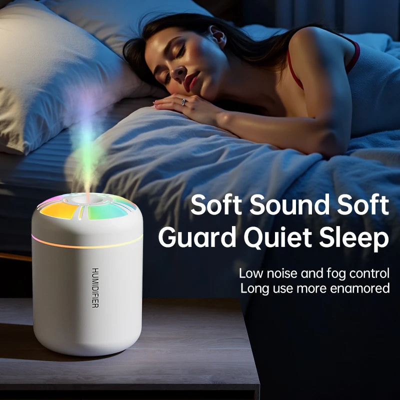 Humidificateur ultrasonique 5V USB 180ml, brumisateur, diffuseur d'arôme de voiture, purificateur d'huile essentielle avec lampe d'ambiance RGB, bricolage, plus frais d'air