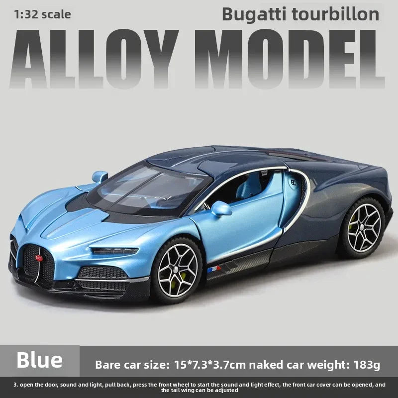 Modèle de supercar 1/32 en alliage métal moulé sous pression — miniature, cadeau d'anniversaire garçon