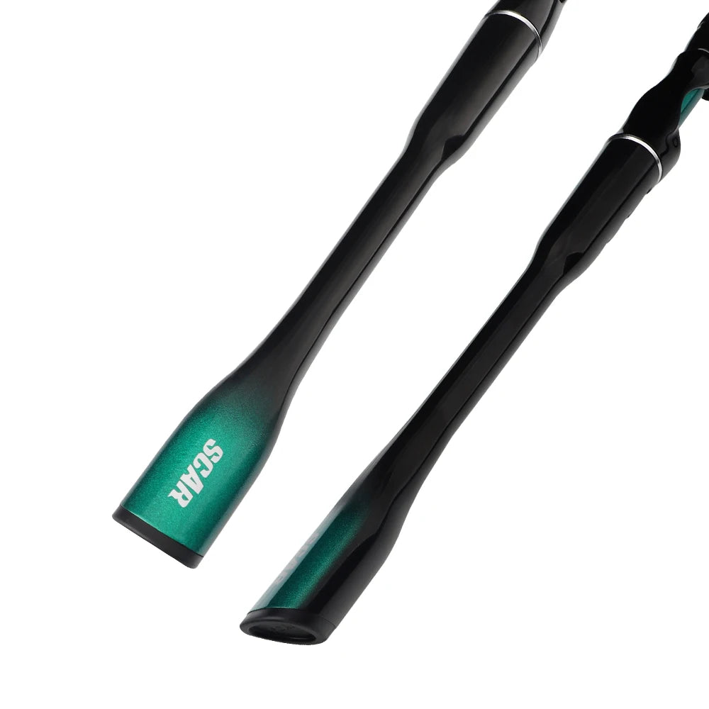 FISHINGFANS ORCA lumière moyenne ML puissance haute teneur en carbone mer eau douce basse conique arrondi côtelé tige de pêche en croisement