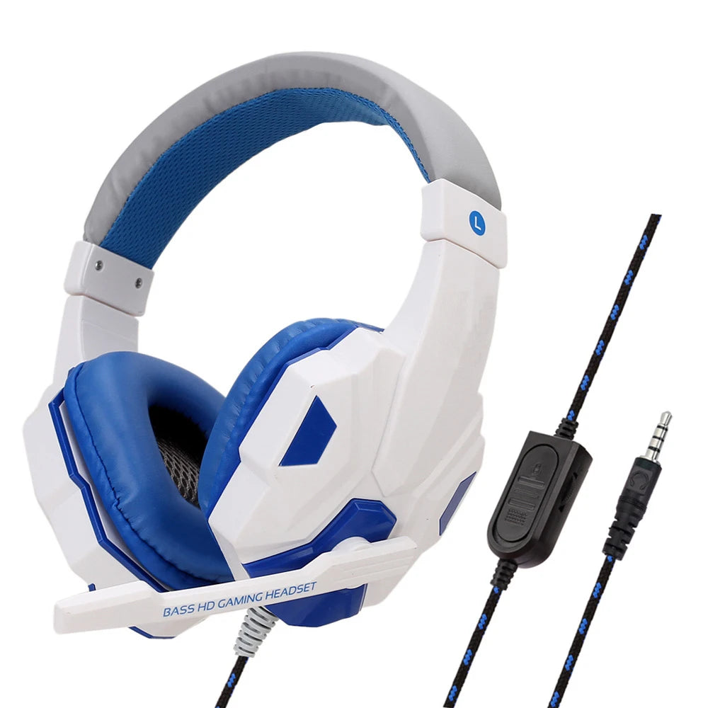 Wired Gaming Headset with 120° Adjustable Noise-Cancelling Microphone, Gamer Headset for PS4/PS5/Xbox, Smartphone and Laptop