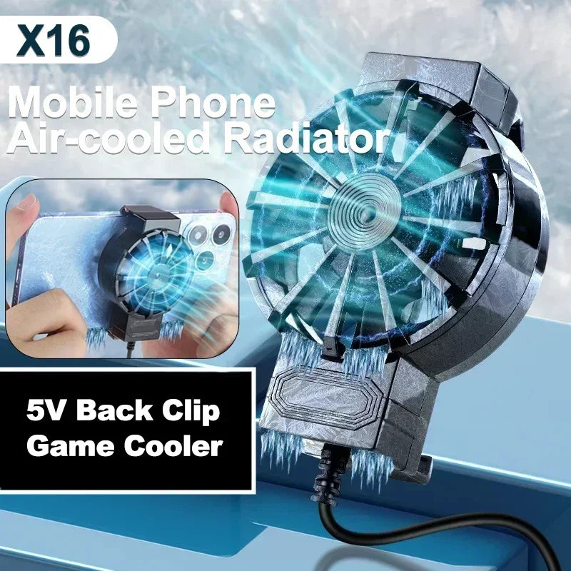 Ventilateur de refroidissement téléphone universel — gaming, dissipateur de chaleur