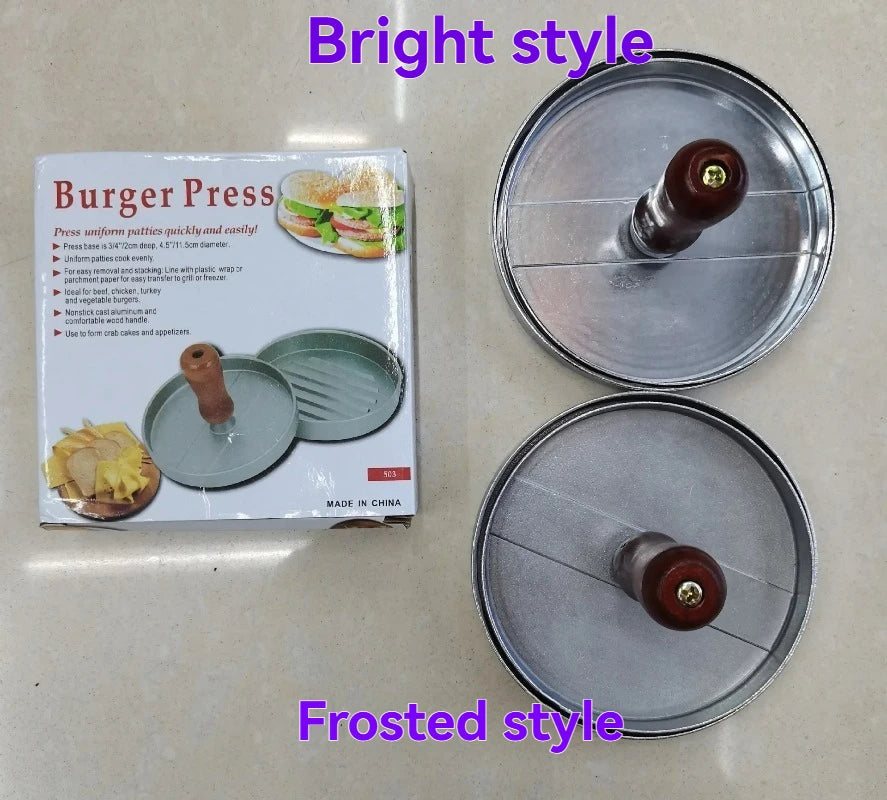 Presse à hamburgers antiadhésive, avec papier ciré, en aluminium, pour cuisine, barbecue, gril