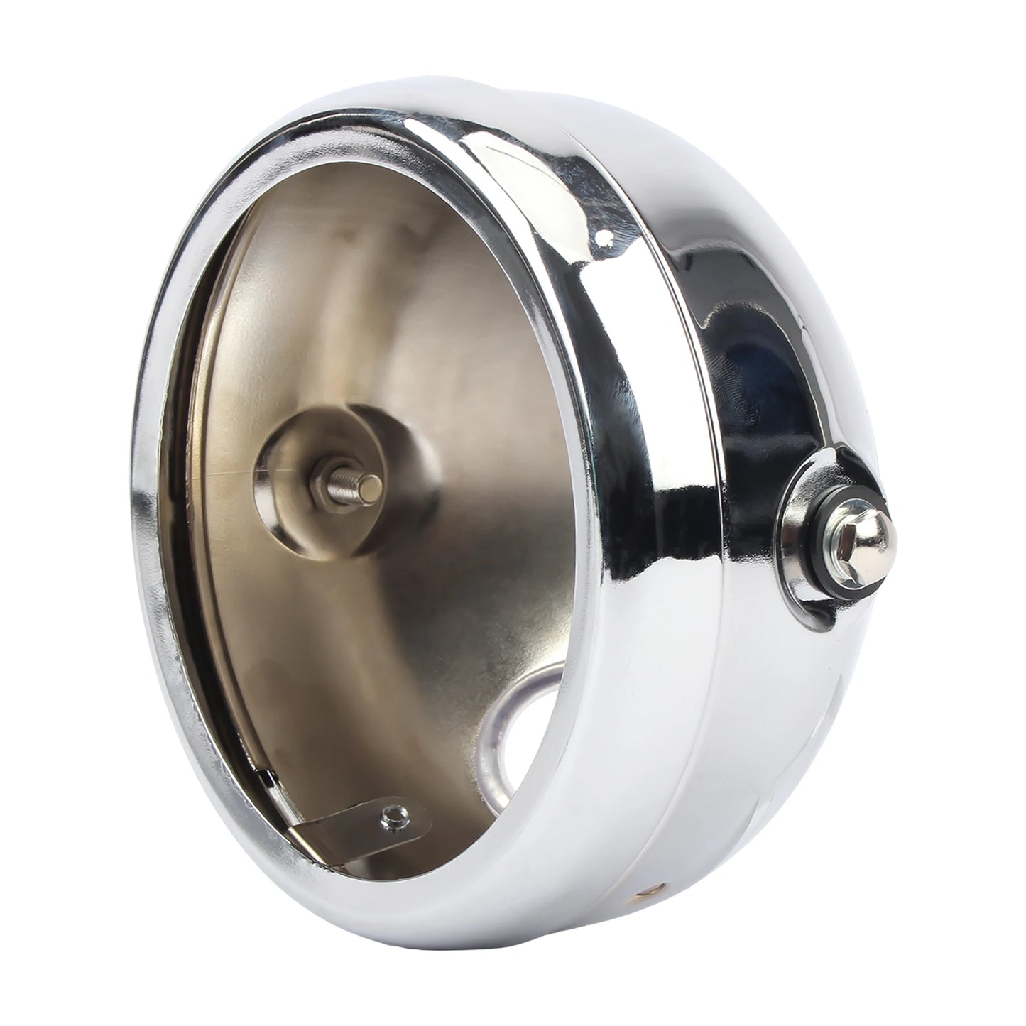 Carcasa universal de faro LED para motocicletas, 5.75 pulgadas, 7 pulgadas, soporte de Base de faro modificado retro para Harley Yamaha Suzuki Cafe Racer