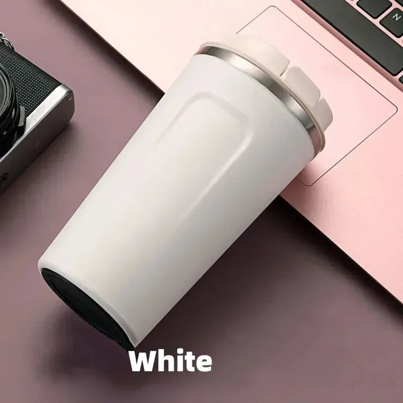 Tasse à café de voyage en acier inoxydable, tasse thermique anti-fuite, bouteille Thermos, thé, café, flacon sous vide, tasses isolées, 380/510ML
