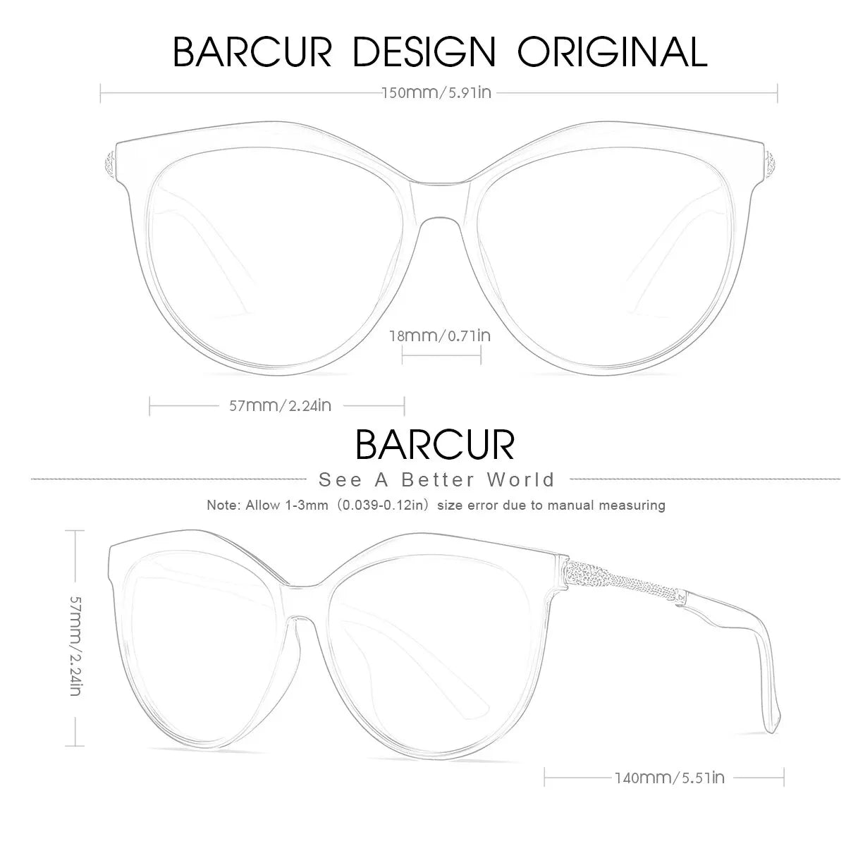 Lunettes de soleil polarisées œil de chat pour femmes — rondes, dégradées (v2)