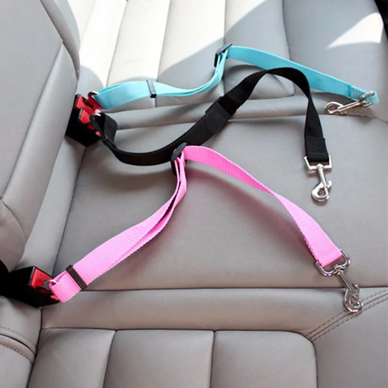 Ceinture de sécurité réglable pour animaux de compagnie, chat, chien, siège pour animaux de compagnie, véhicule, harnais pour chien, Clip en plomb, levier de sécurité, Traction, colliers pour chiens, Accessoires pour c