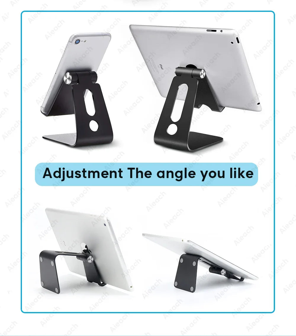 Support de tablette réglable en métal pour bureau — universel, 7 à 11 pouces, Android, iOS