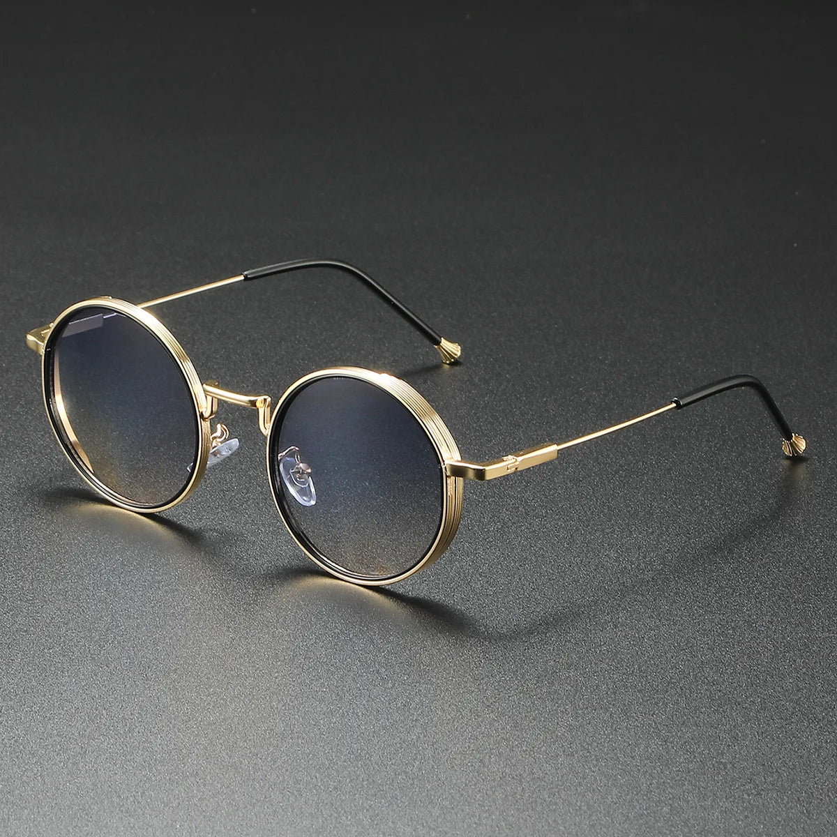 2025 New Round Sunglasses Men Women Vintage Designer Sunglasses UV400 Punk Eyewear Men's Sunglasses
