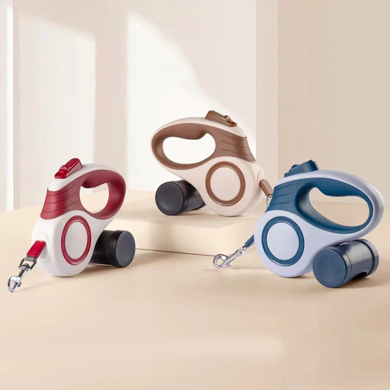 Laisse rétractable automatique pour chien, corde extensible pour voyage en plein air, marche, randonnée, petits chiens, corde de Traction pour chat