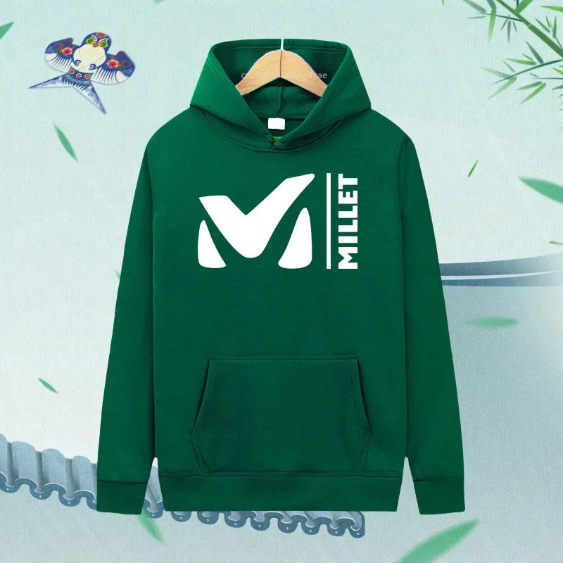 Sudadera con capucha para mujer, de moda, con estampado de letras gráficas, sudadera holgada, informal, estilo Harajuku, ropa con capucha