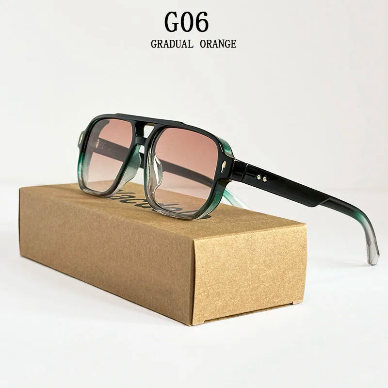 Lunettes de soleil vintage pour hommes, à la mode, dropshipping, 2025