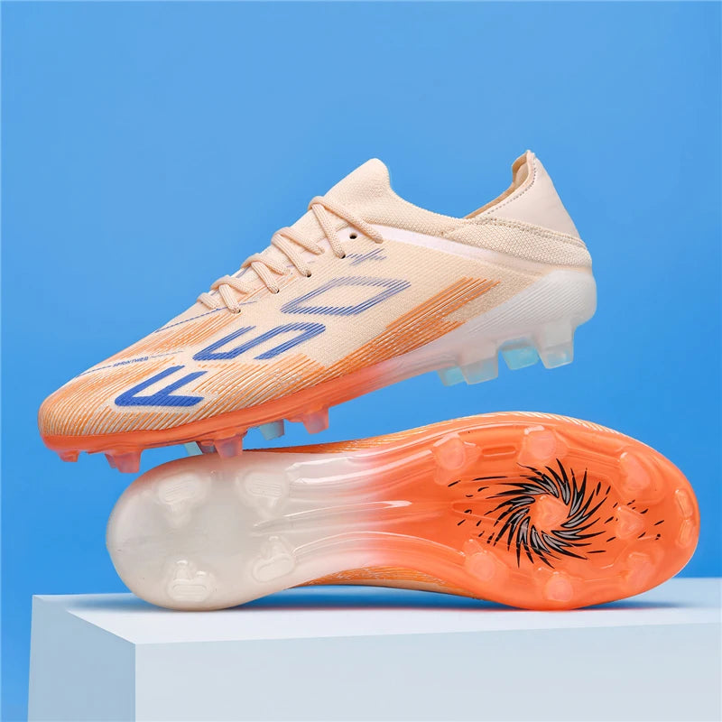 Chaussures de Football Tige Haute Crampons Longs — Futsal & Gazon Professionnel