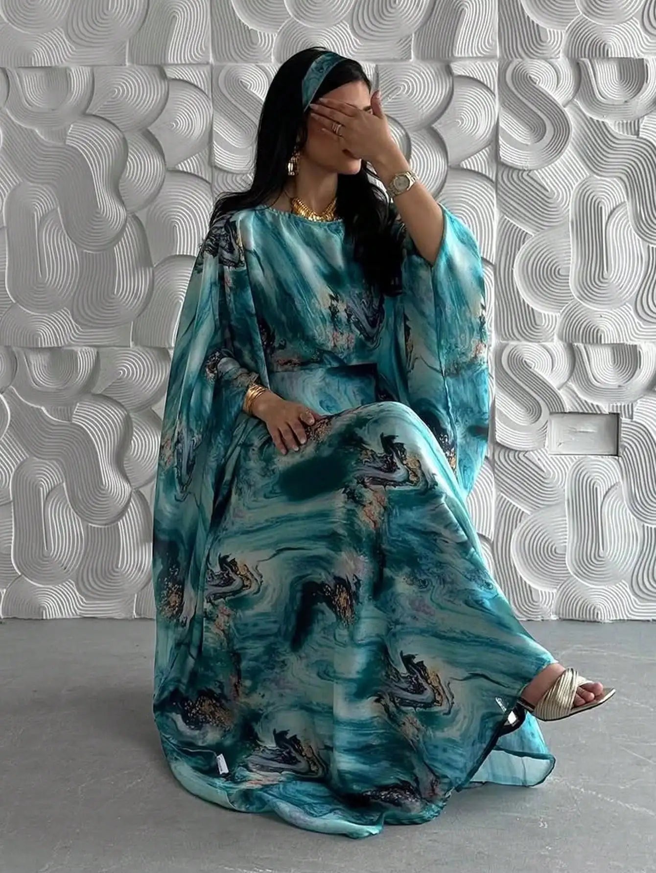Abayas – robe de soirée ample à manches longues, pull du moyen-orient, caftans élégants pour femmes, Jilbabs, robes Maxi imprimées islamiques