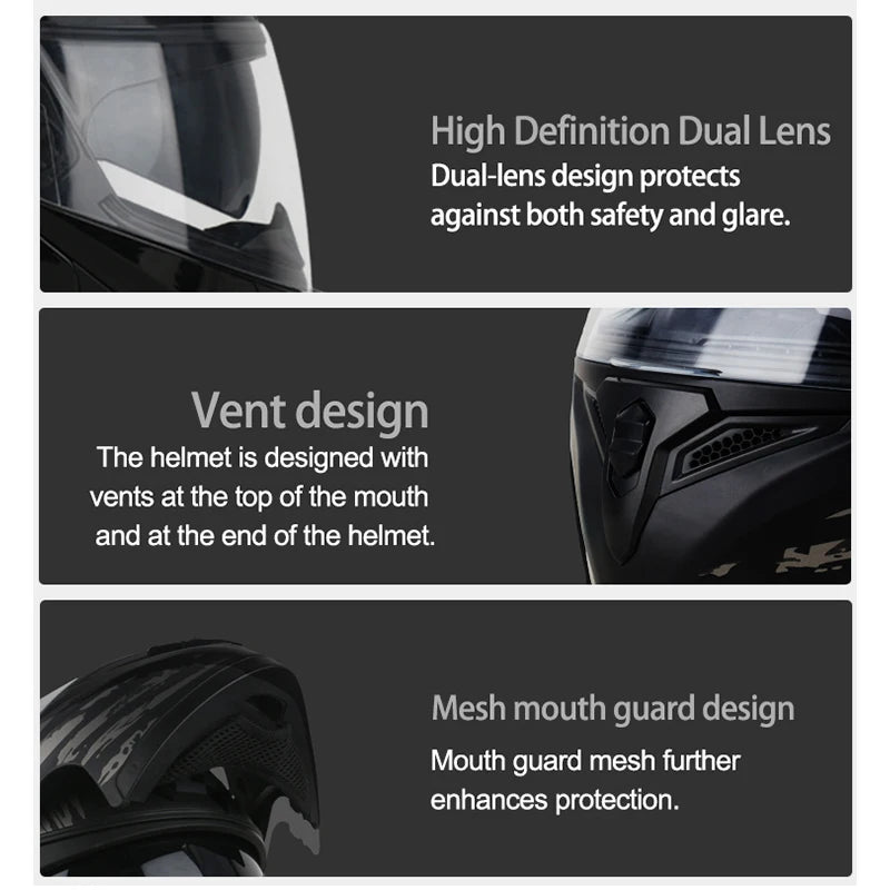 Casque de moto DOT de haute qualité quatre saisons course de Motocross modulaire rabattable hommes femmes casque tout-terrain casque gratuit