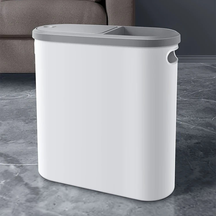 Poubelle de salle de bain 10L, poubelle créative domestique, poubelle de Type presse avec couvercle, poubelle de cuisine Simple avec panier en papier