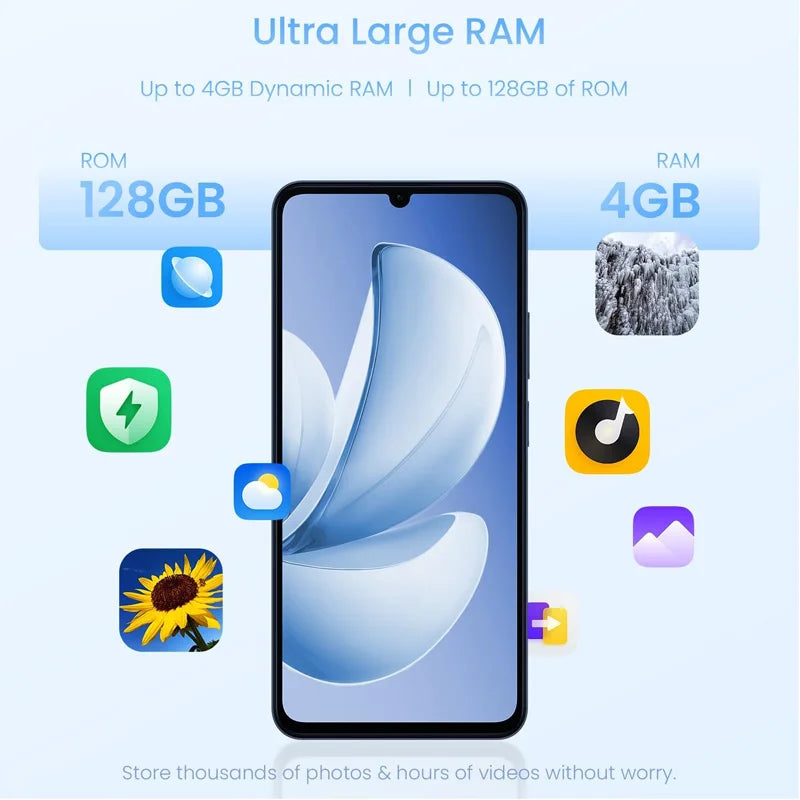 Realme Note 70T AI Smartphone Version mondiale 6.75 pouces 90Hz écran 6000mAh batterie 13MP Al caméra octa-core Chipset IP54