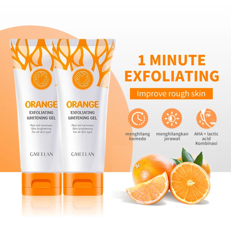 Exfoliating Gel Orange Dead Skin Remover Brighten Peeling 50g Gentle Repair Scrub Whitening Moisturizing Korean Skincare