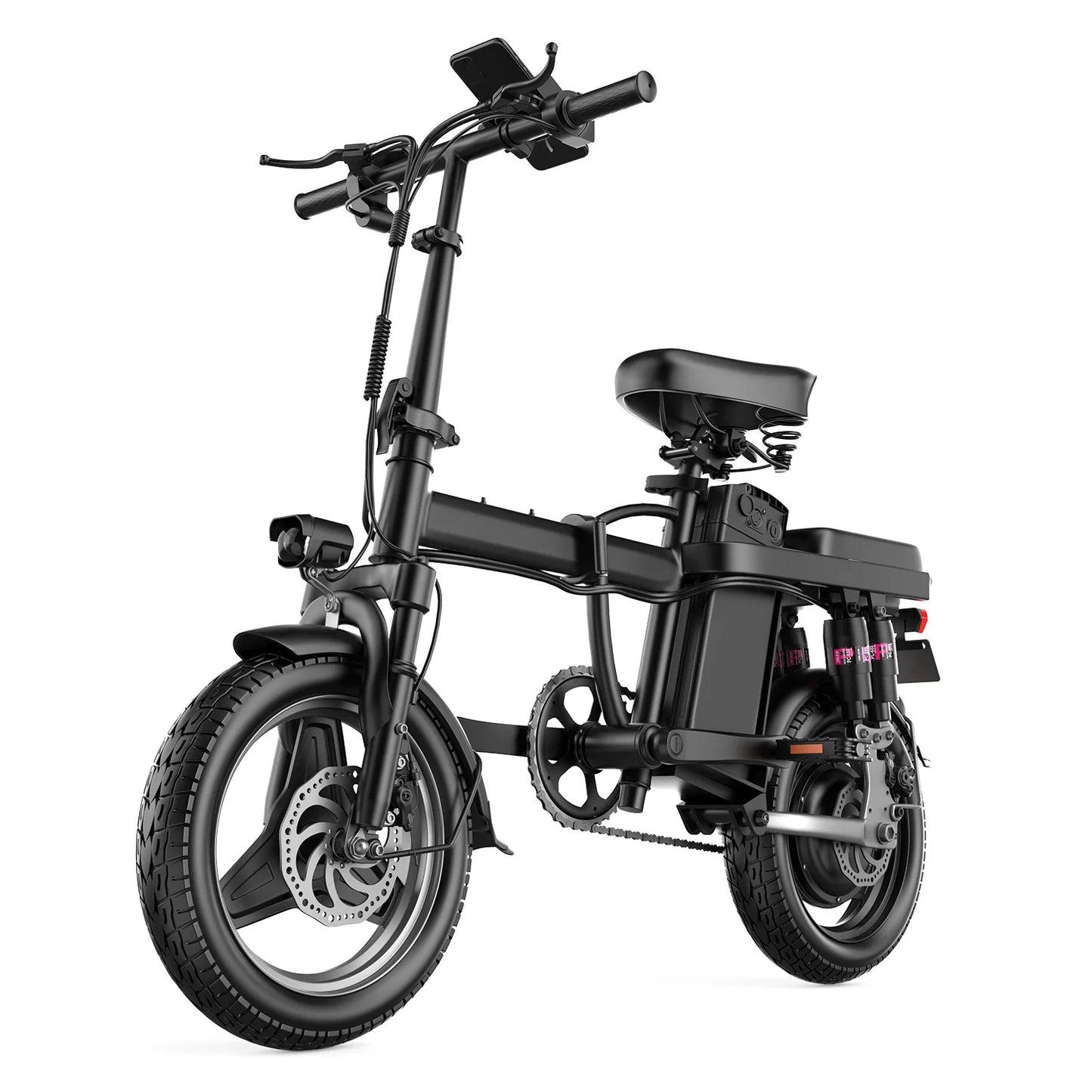 Vélo Électrique Pliable 500W 48V 13AH 2025 — 14 Pouces Ville Neige
