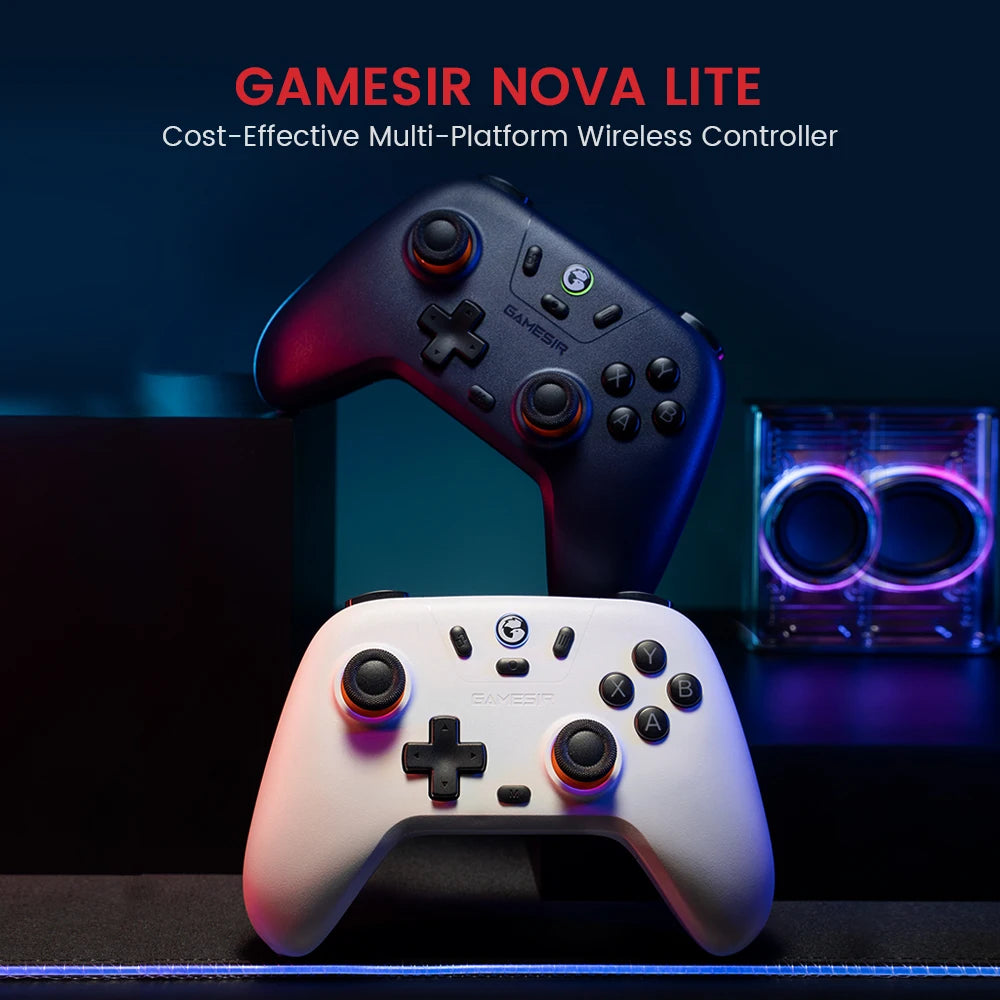 GameSir Nova Lite Wireless Gamepad Controller with Bluetooth, Dongle, Wired for Switch, Android, iOS, PC, and Steam Gaming