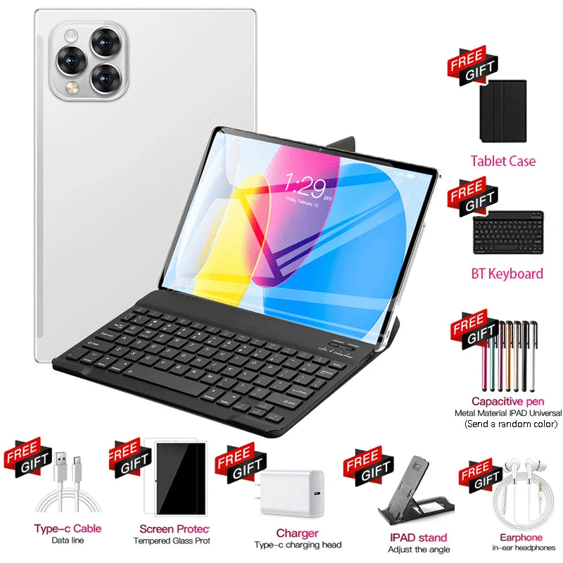 Tablette PC 11 pouces Android 16 — 24 Go RAM, 2 To ROM, 4K HD, 5G, double SIM, appel vidéo, WiFi