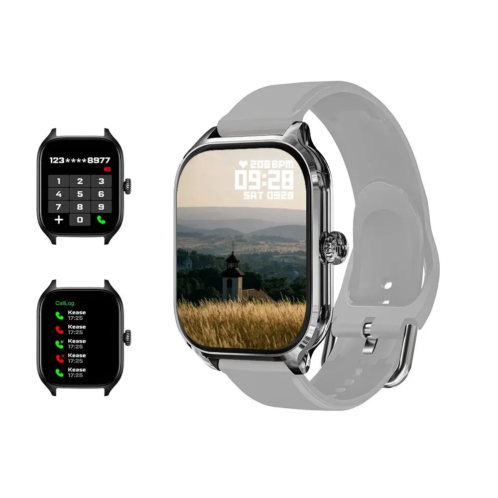 Smartwatch LAXASFIT H9 con esfera para responder llamadas, rastreador de calorías, frecuencia cardíaca, monitor de oxígeno en sangre, reloj inteligente Bluetooth