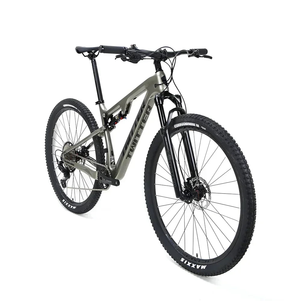 TWITTER OVERLORD M6100-12S hydraulic disc brakes, AM-grade full suspension T900 carbon fiber mountain bike, 27.5/29 inches * 15/17/19/21 cm