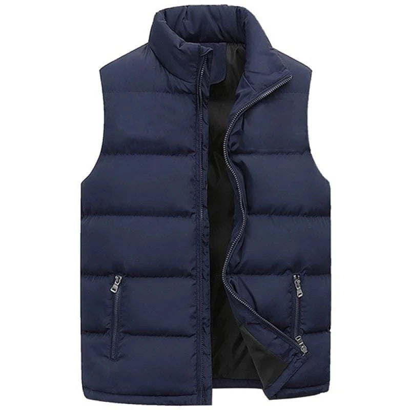 GlaJacket-Veste à col montant pour homme, manteau à fermeture éclair imperméable, gilet décontracté, vêtements de marque, chaud, hiver, automne