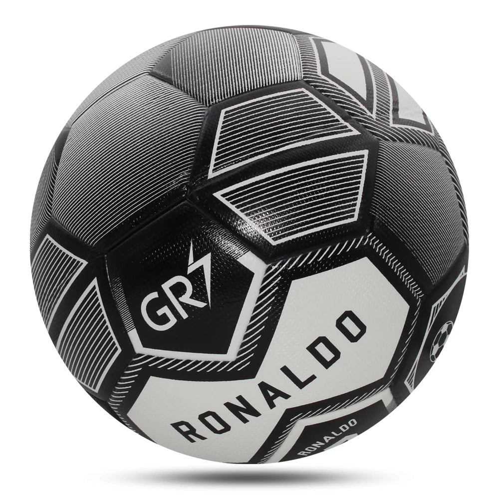 Balones de fútbol de alta calidad, tamaño estándar 5, material de PU, equipo de gol sin costuras, juego de partidos al aire libre, entrenamiento de fútbol