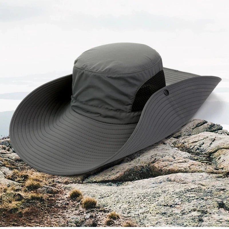 Chapeau de Soleil Pêcheur Pliable 15cm — Protection UV, Randonnée & Plage