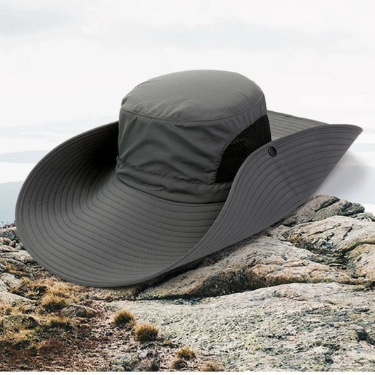 Chapeau de Soleil Pêcheur Pliable 15cm — Protection UV, Randonnée & Plage