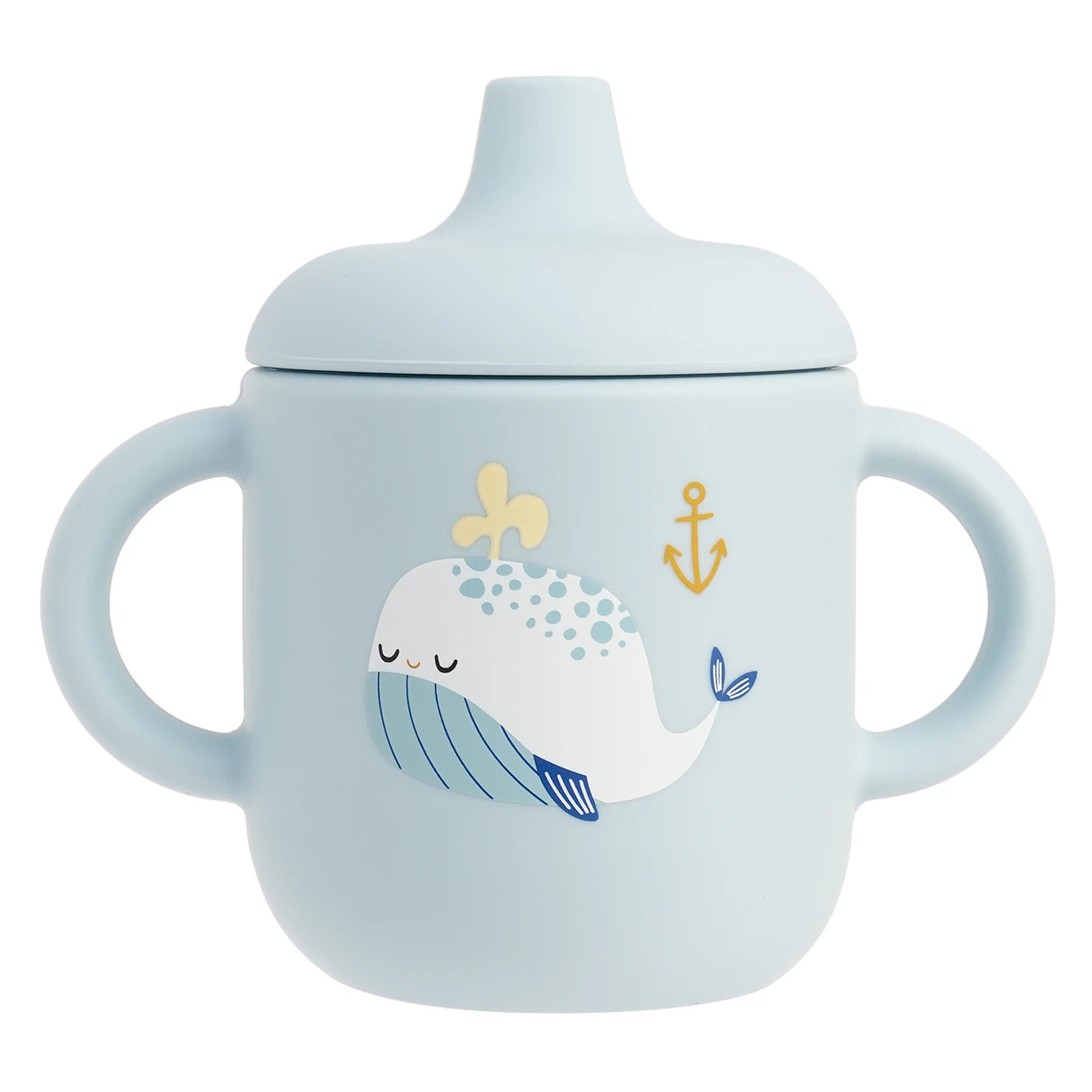 Tasse d'alimentation en Silicone pour bébé, 1 pièce, dessin animé, sans BPA, anti-fuite, tasse d'entraînement avec poignée, pour voyage, lavable au lave-vaisselle, articles pour bébé