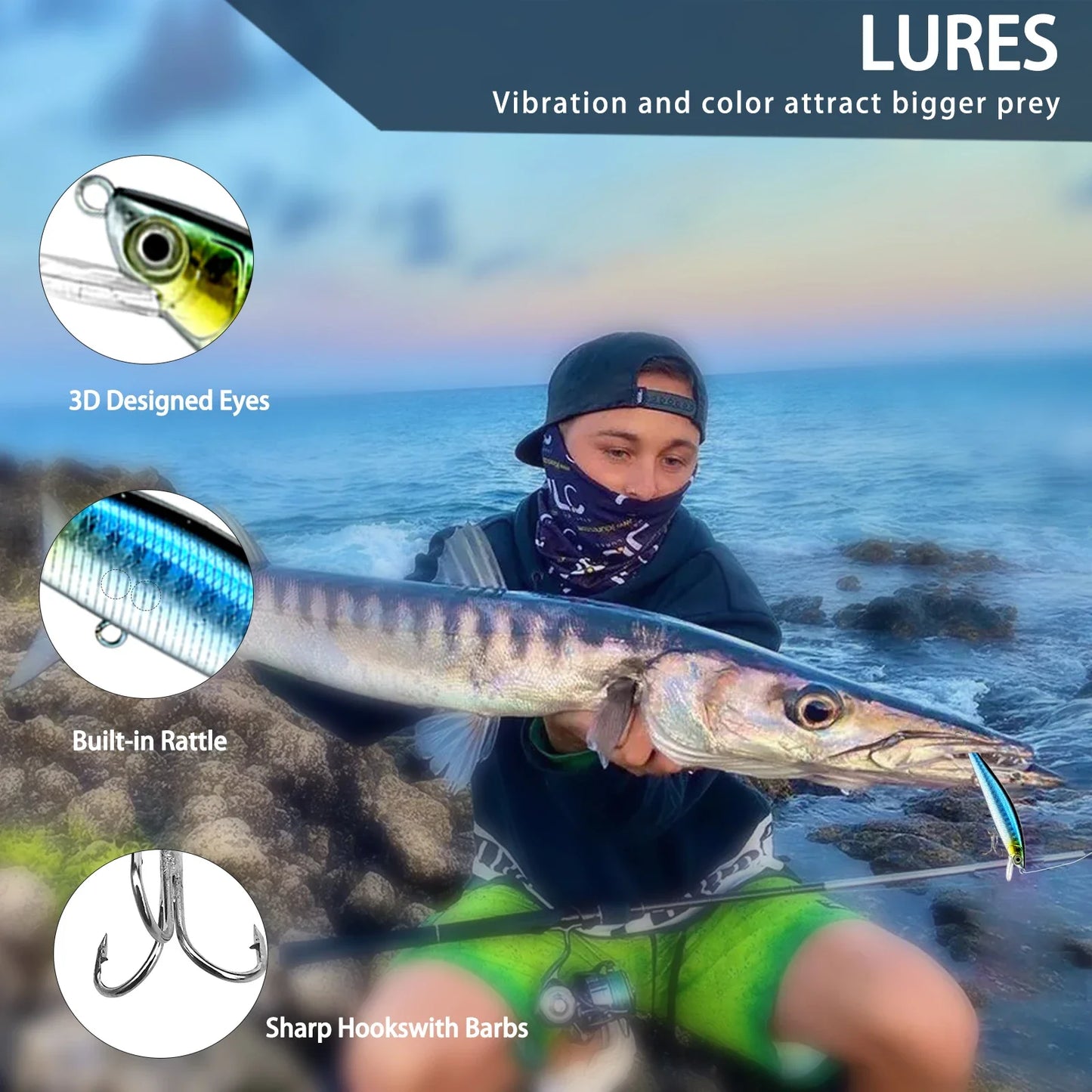 Kit de leurres de pêche pour truite, brochet, basse, multi-leurre, ensemble de matériel superposé, équipement professionnel, 83/133/193/239/409 pièces