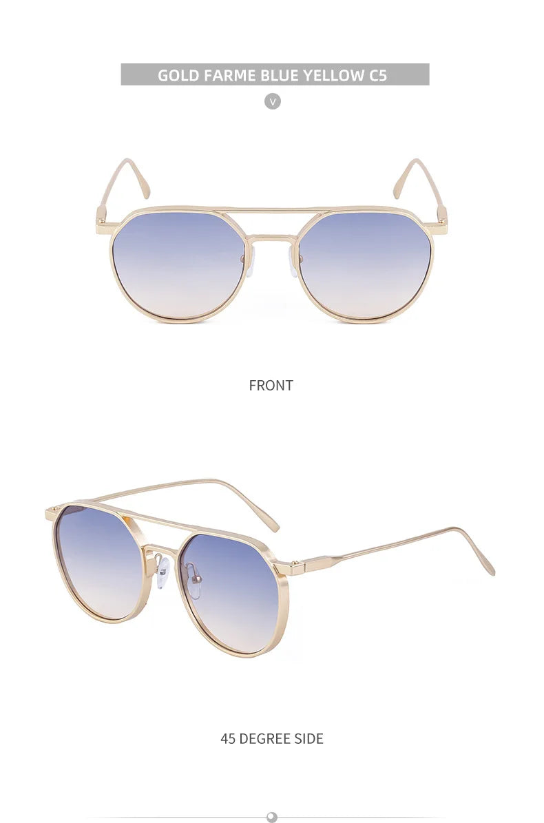 Lunettes de soleil ovales vintage pour hommes — livraison directe, nouveau