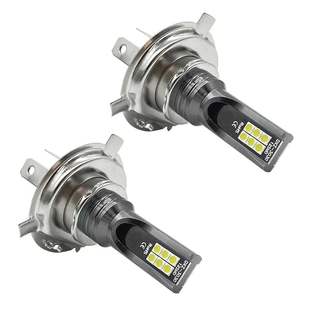 Super bright LED bulb for car and motorcycle, automatic fog lights, sauna light, H4, H7, H1, H3, H8, H9, H11, 9005, 9006, HB3, HB4, 12V, 24V, 80W, 2 pieces