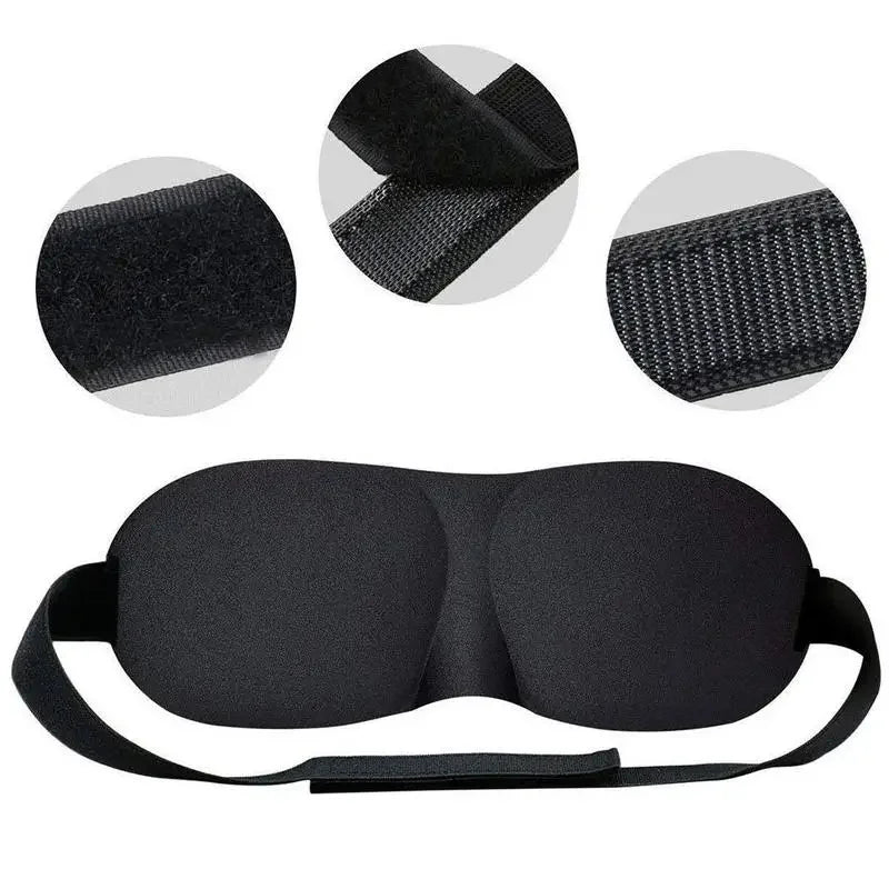 Couvre-yeux léger et confortable, masque de couchage profilé en 3D doux, ombre respirante pour hommes et femmes, aide au repos en voyage nocturne