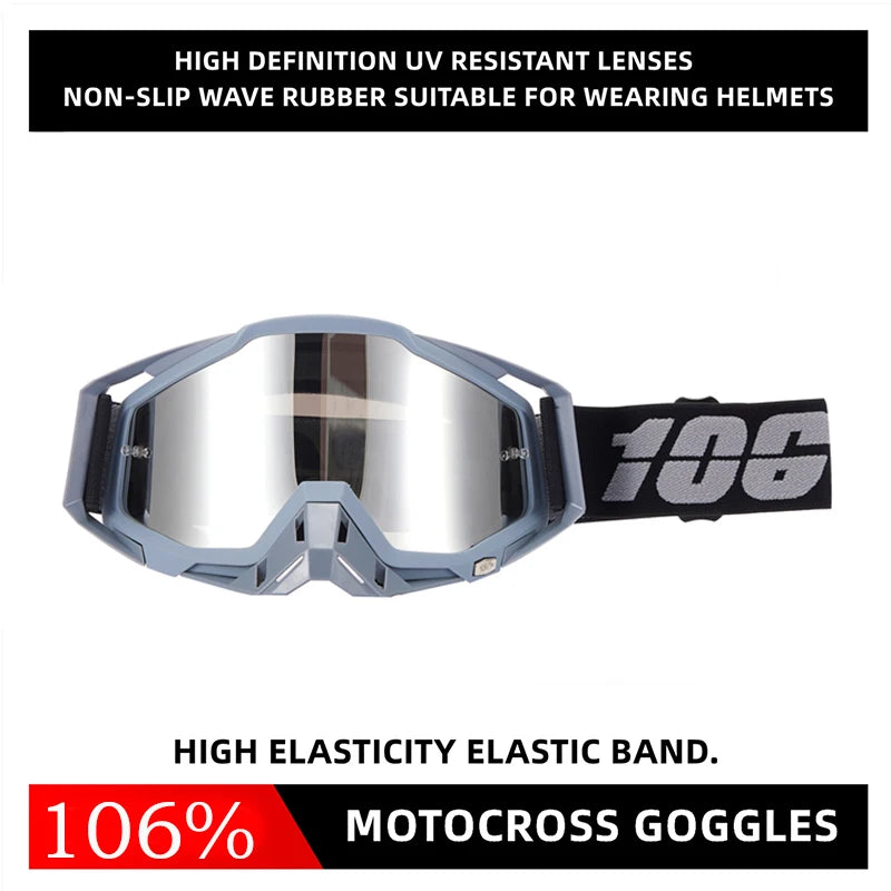 Motocross goggles, windproof and unbreakable glasses for ATV, UTV and off-road sports