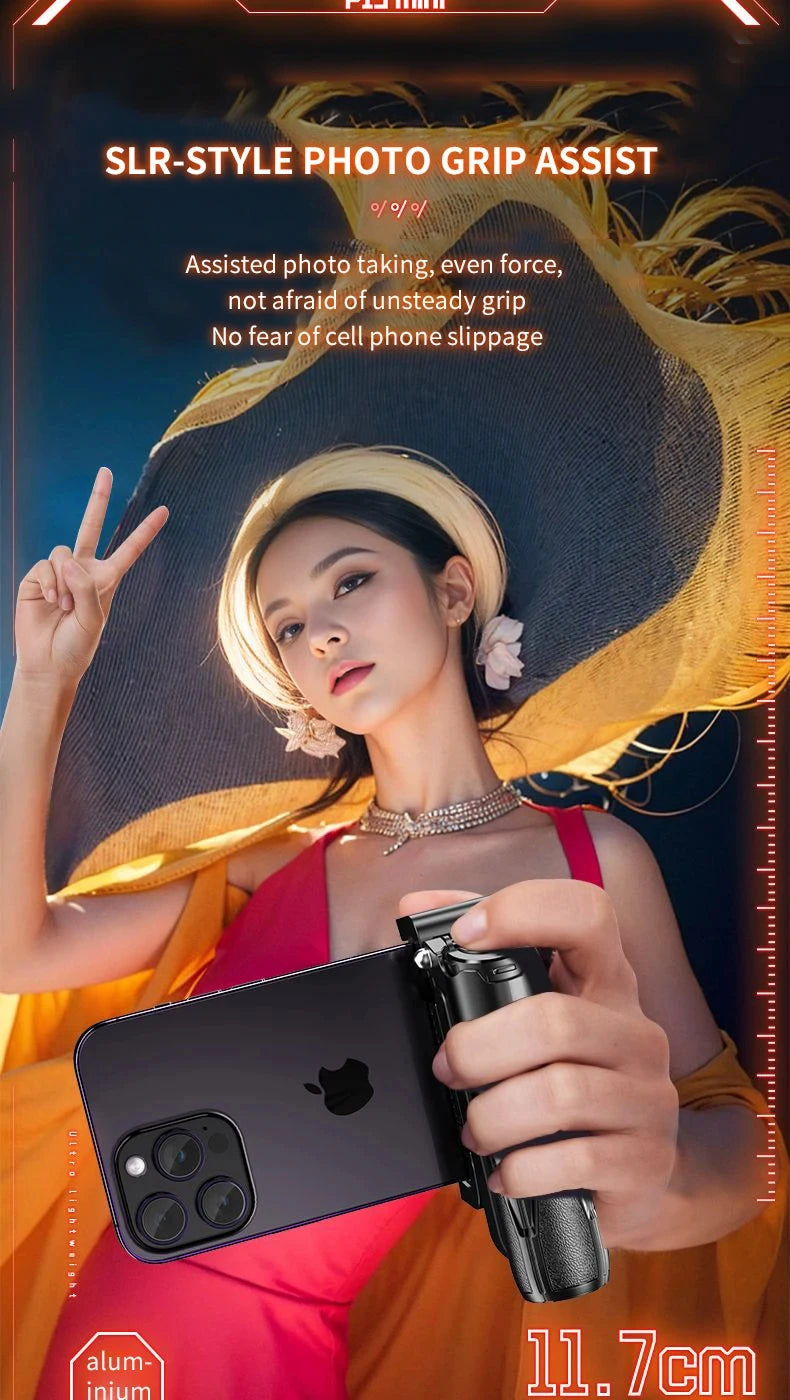Mini trépied télescopique Bluetooth portable – Bâton selfie multifonctionnel pour smartphone