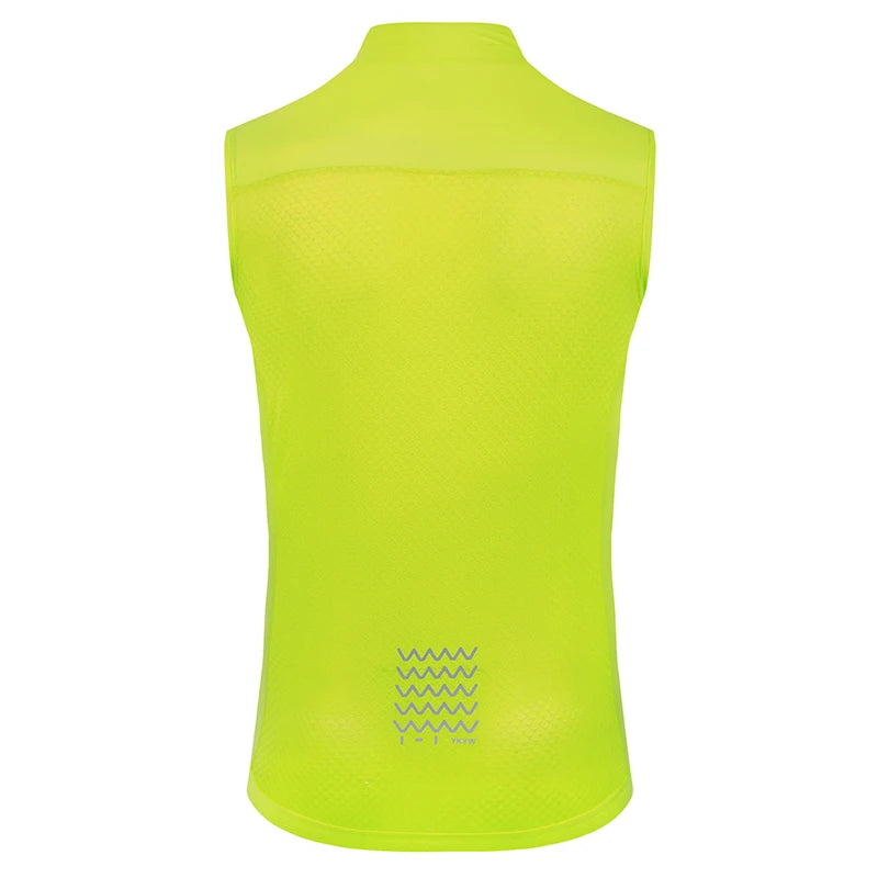 Gilet de cyclisme homme UPF50+ — imperméable, coupe-vent, route, léger, sans manches