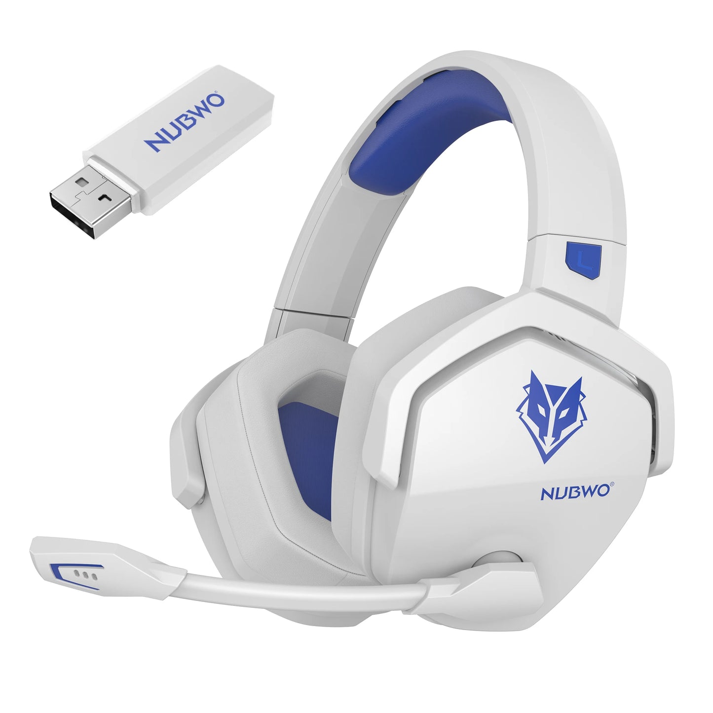NUBWO G06 Dual Wireless Gaming Headset with Microphone for PS5, PS4, PC, Mobile, Switch 2.4GHz Bluetooth Wireless Headset