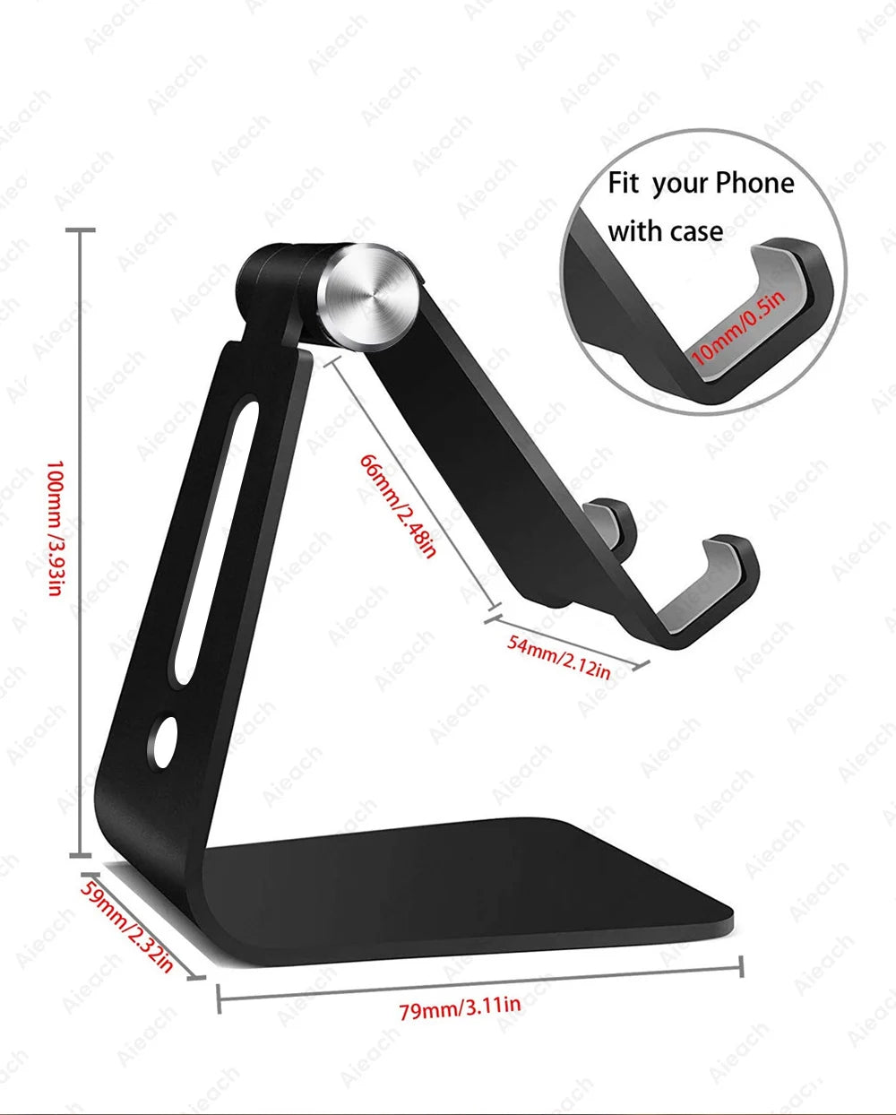 Support de tablette réglable en métal pour bureau — universel, 7 à 11 pouces, Android, iOS
